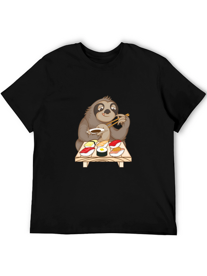 Sloth Sushi Lover T-Shirt - Cute Cartoon Design