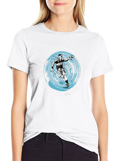 Handball Player Graphic T-Shirt
