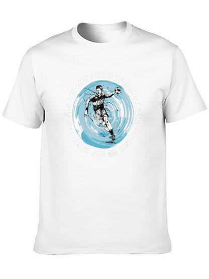 Handball Player Graphic T-Shirt