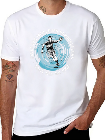 Handball Player Graphic T-Shirt