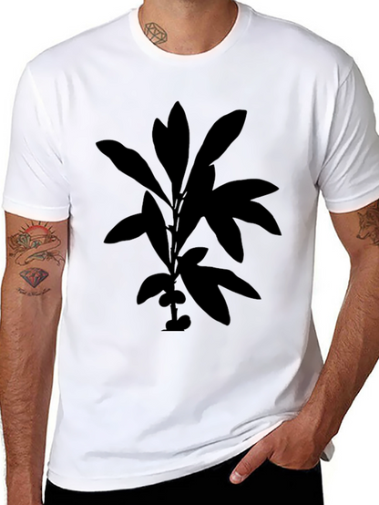 Botanical Silhouette Black T-Shirt