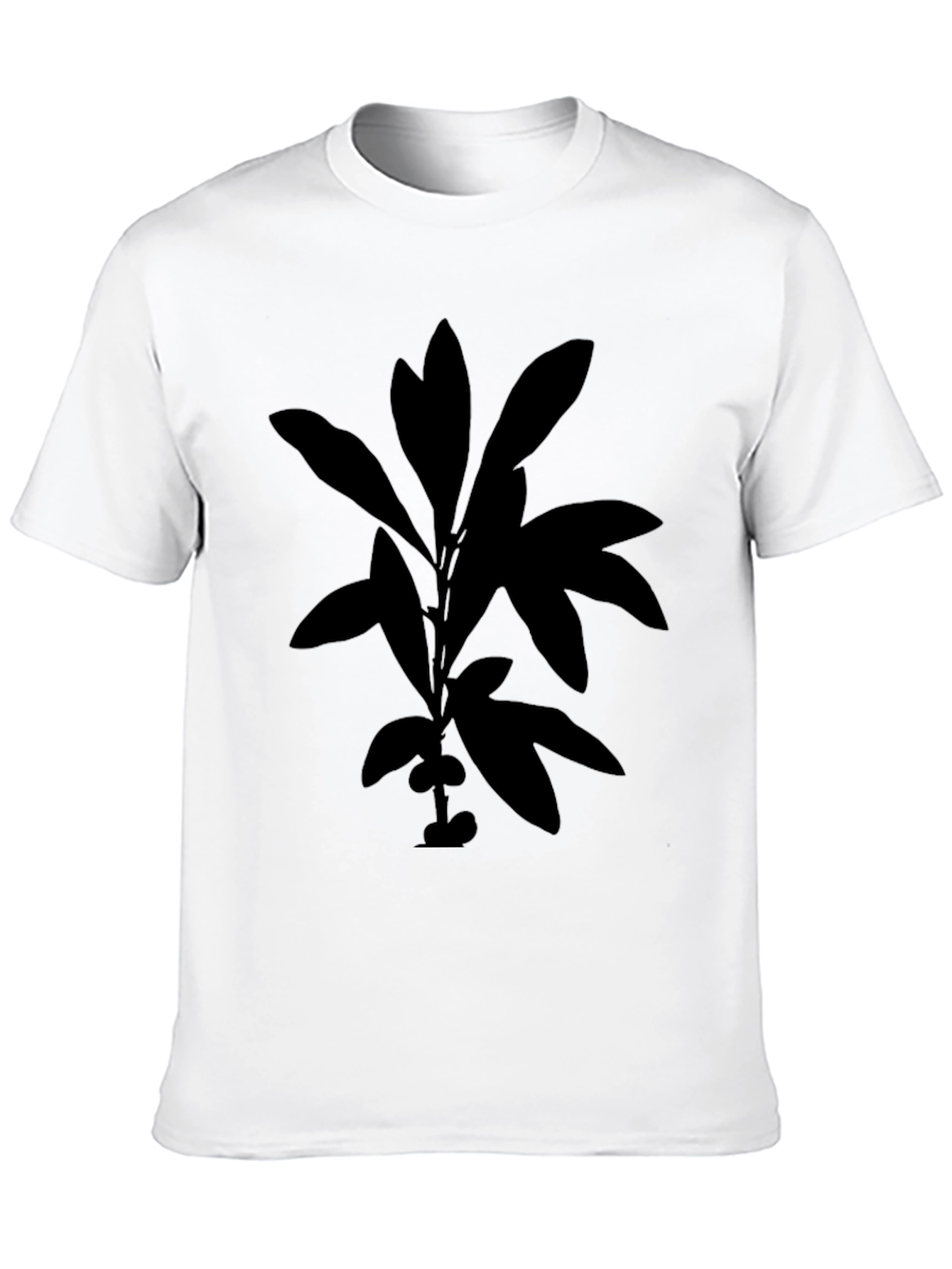 Botanical Silhouette Black T-Shirt