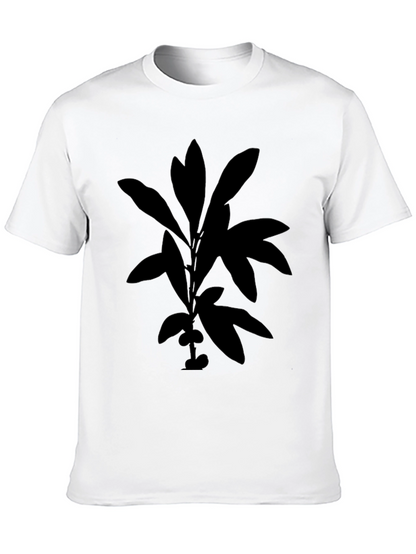 Botanical Silhouette Black T-Shirt