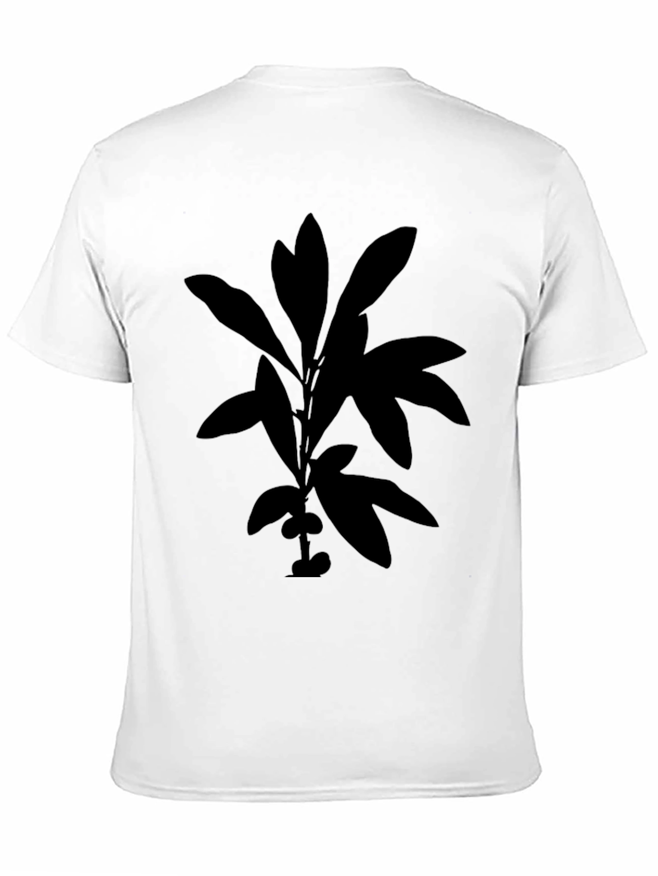 Botanical Silhouette Black T-Shirt