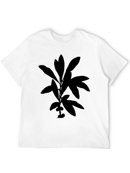 Botanical Silhouette Black T-Shirt