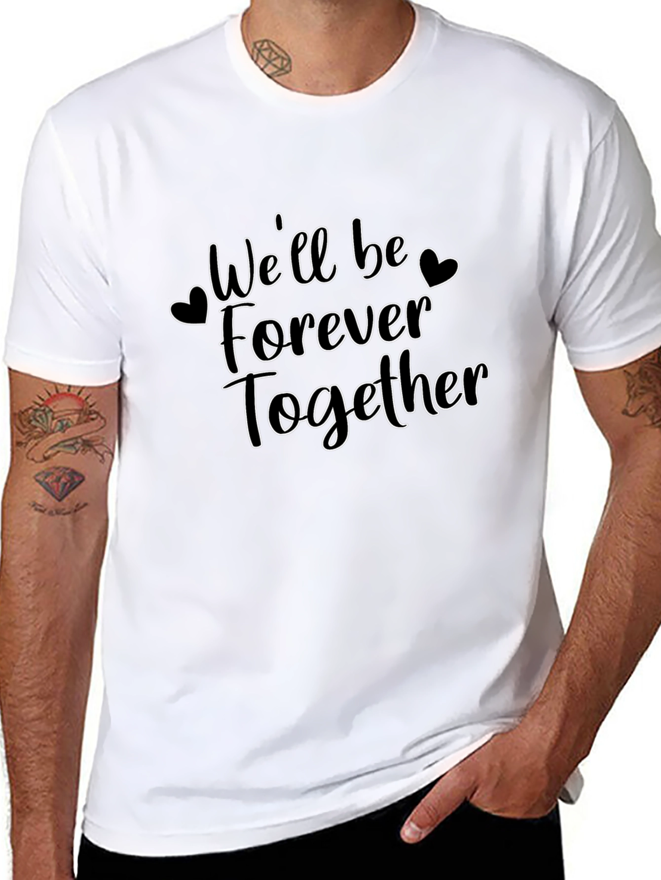 Forever Together Graphic Tee - Black