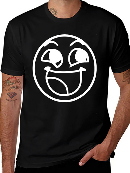 Funny Face Graphic Tee - Black
