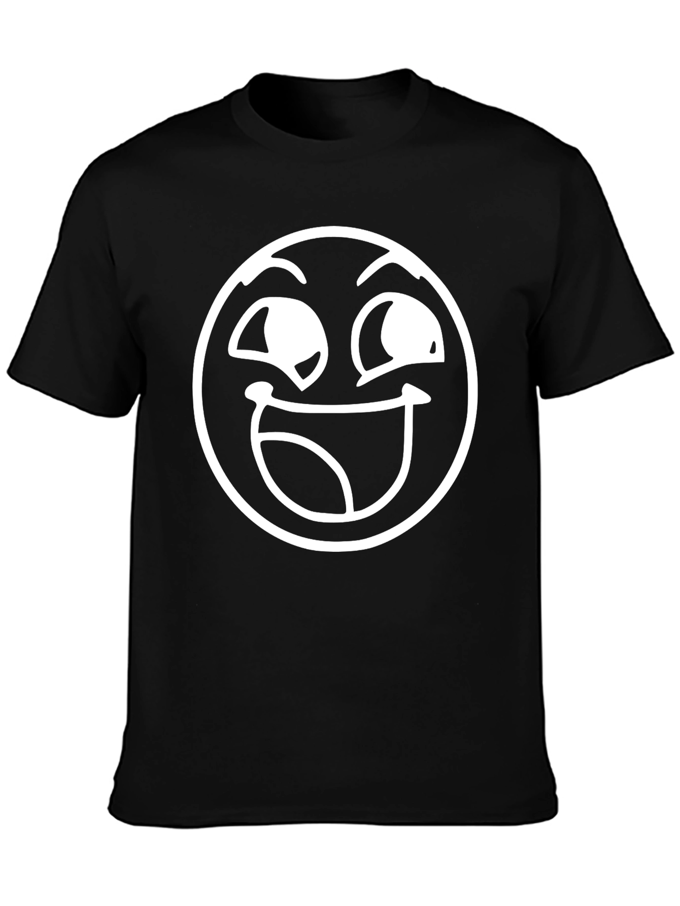 Funny Face Graphic Tee - Black