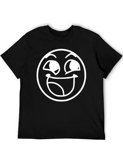 Funny Face Graphic Tee - Black