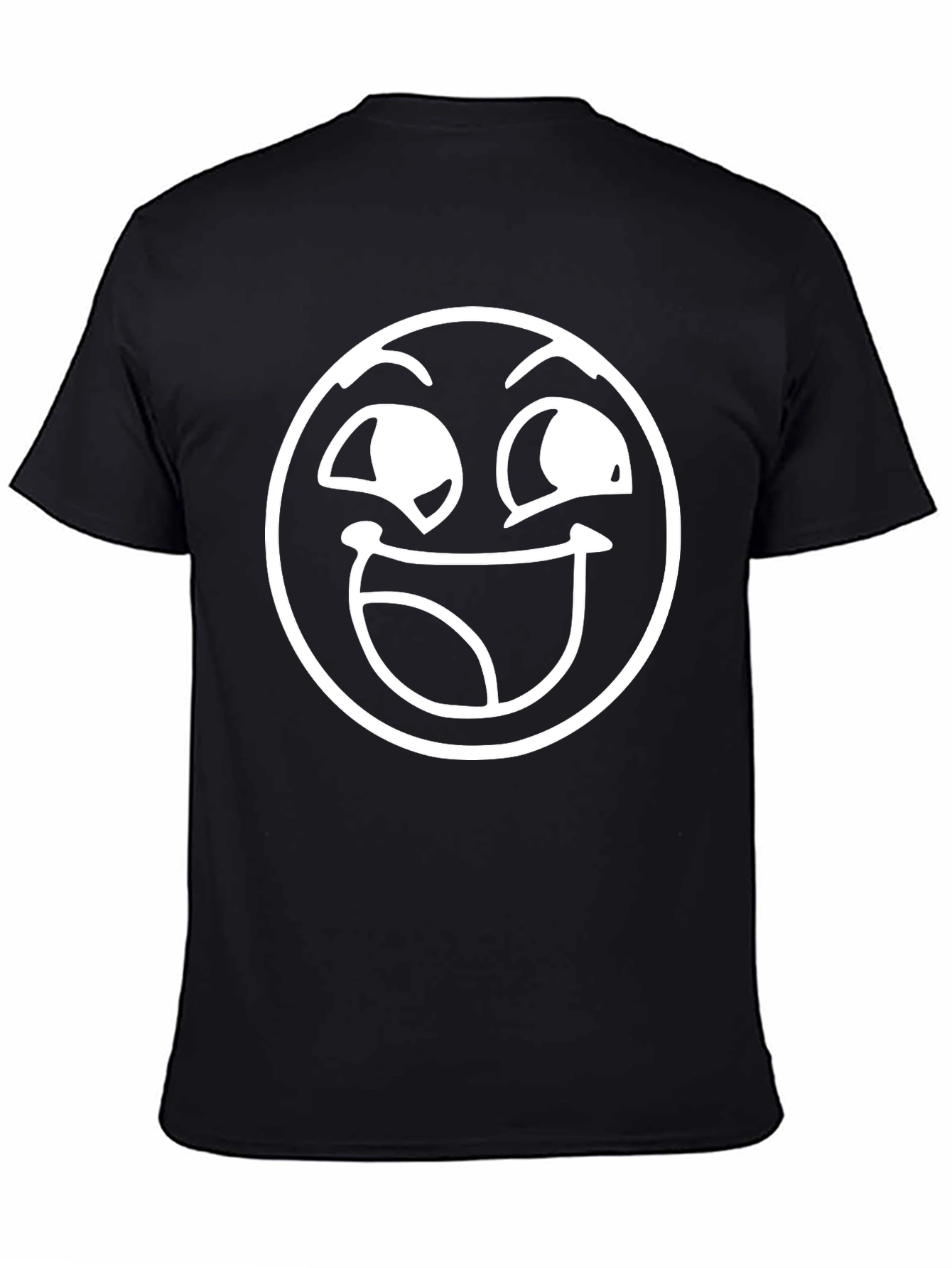 Funny Face Graphic Tee - Black