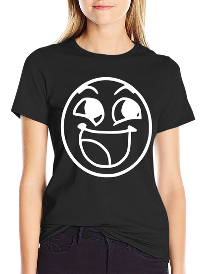 Funny Face Graphic Tee - Black