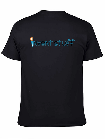 Invent Stuff Graphic T-Shirt - Creative Black Tee