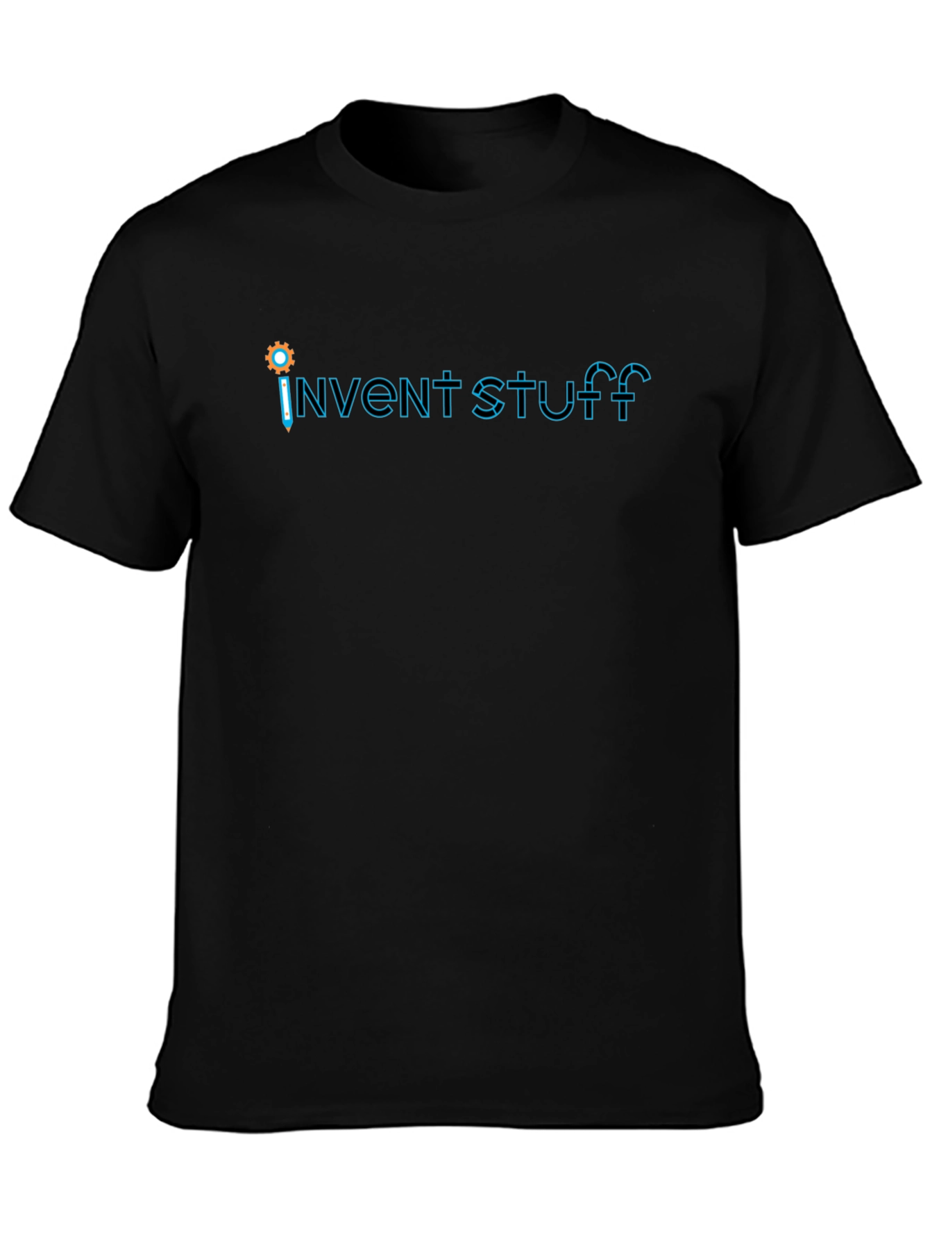 Invent Stuff Graphic T-Shirt - Creative Black Tee