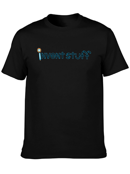 Invent Stuff Graphic T-Shirt - Creative Black Tee