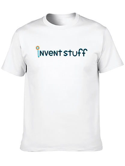 Invent Stuff Graphic T-Shirt - Creative Black Tee