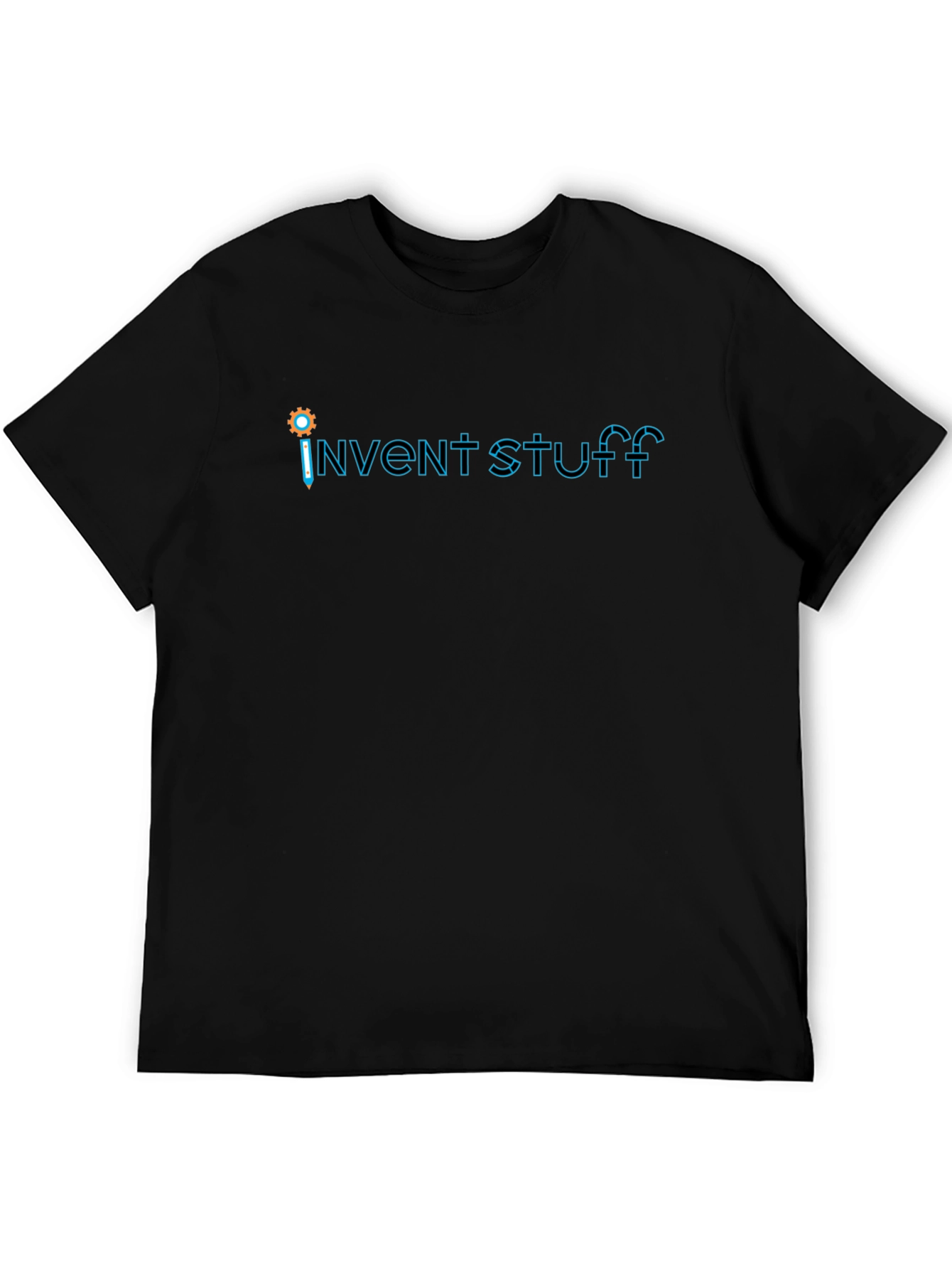 Invent Stuff Graphic T-Shirt - Creative Black Tee