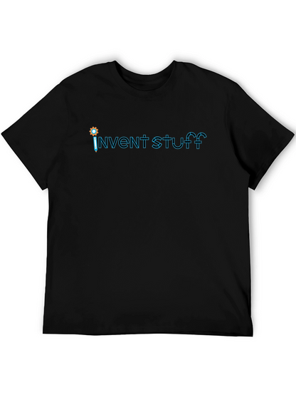 Invent Stuff Graphic T-Shirt - Creative Black Tee