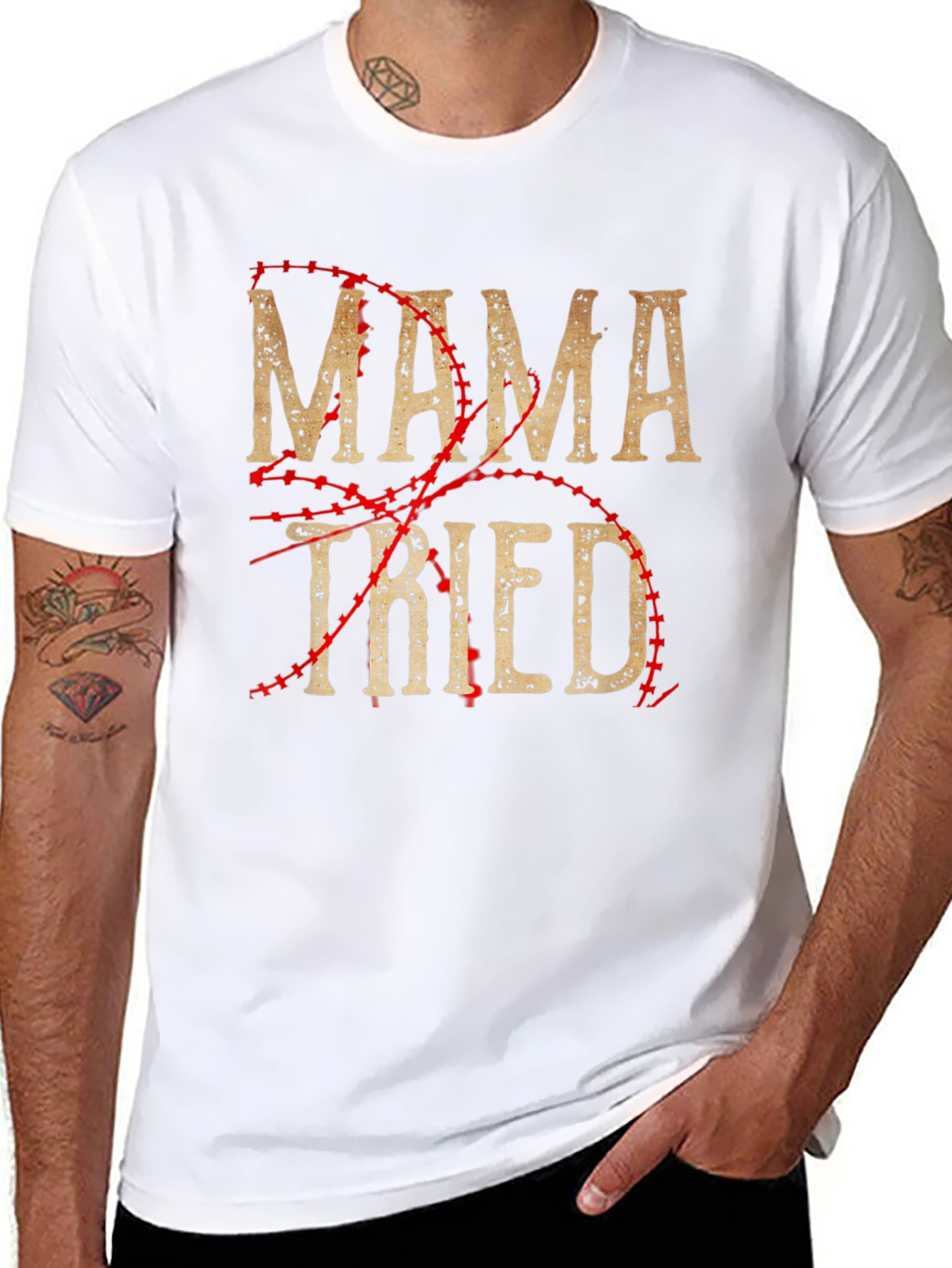 Mama Tried Baseball Style T-Shirt