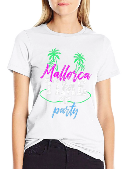 Mallorca Party Time Mens Black T-Shirt