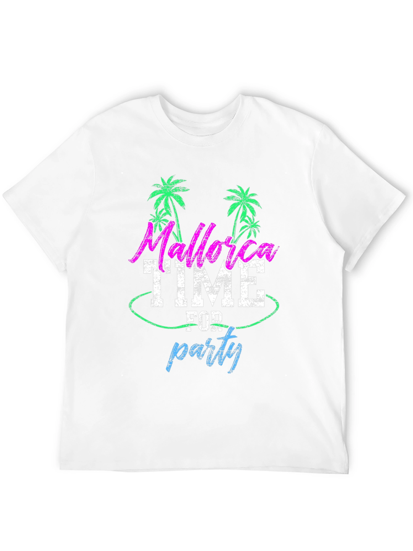 Mallorca Party Time Mens Black T-Shirt