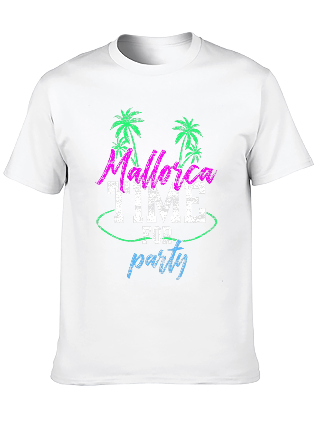 Mallorca Party Time Mens Black T-Shirt