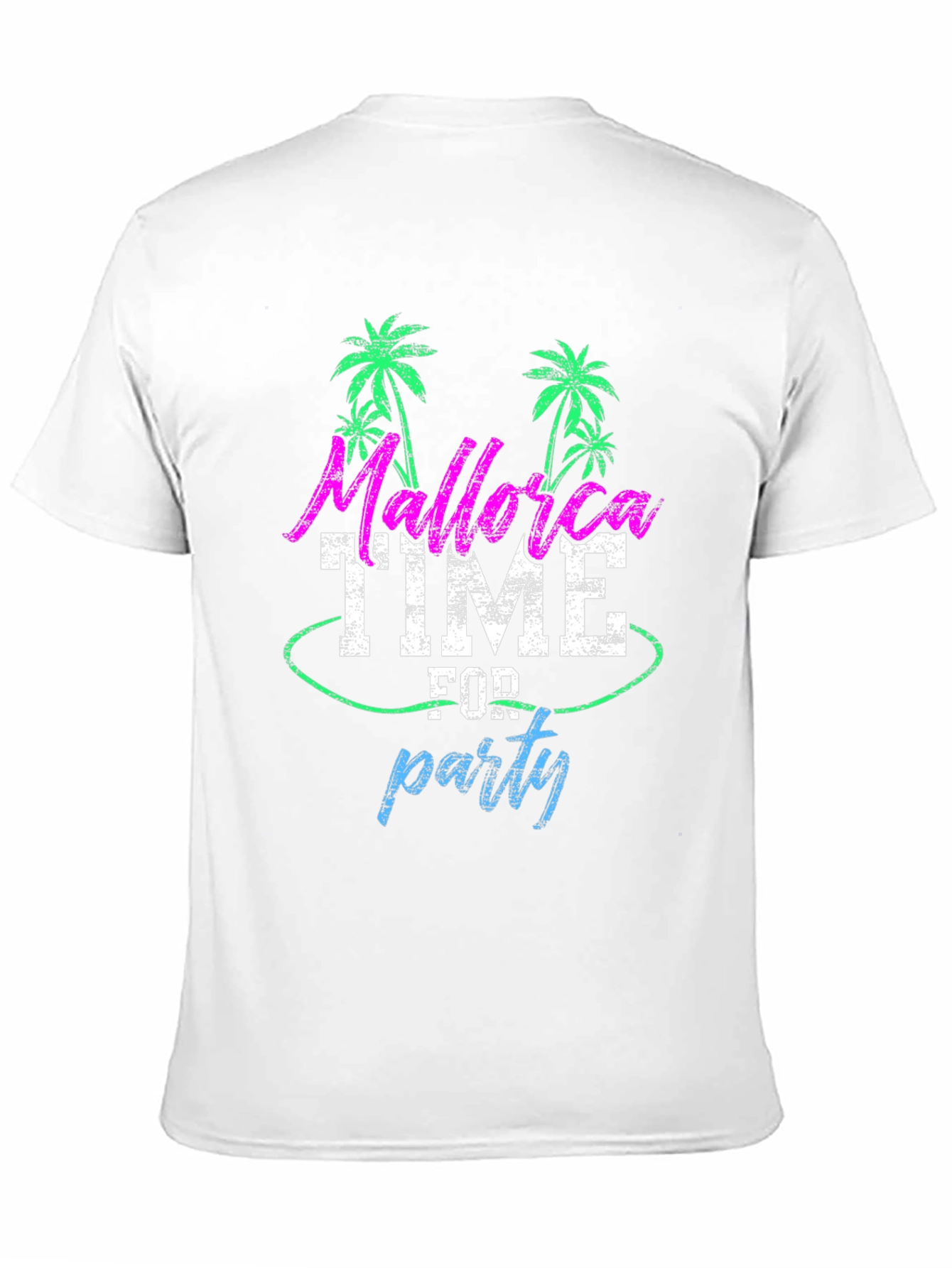 Mallorca Party Time Mens Black T-Shirt