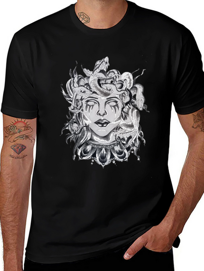 Medusa Graphic Black T-Shirt