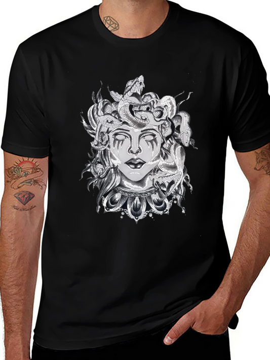 Medusa Graphic Black T-Shirt