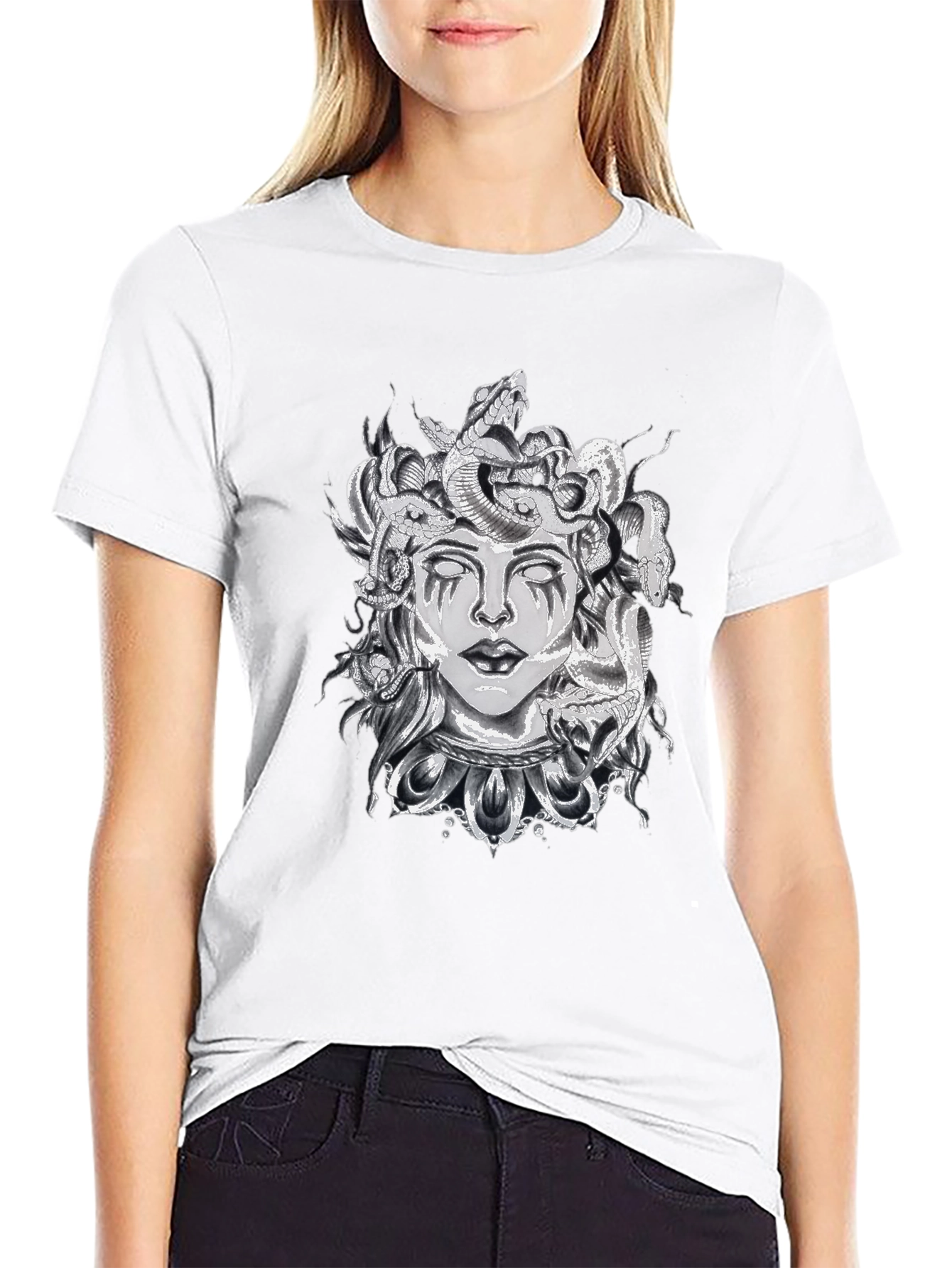 Medusa Graphic Black T-Shirt
