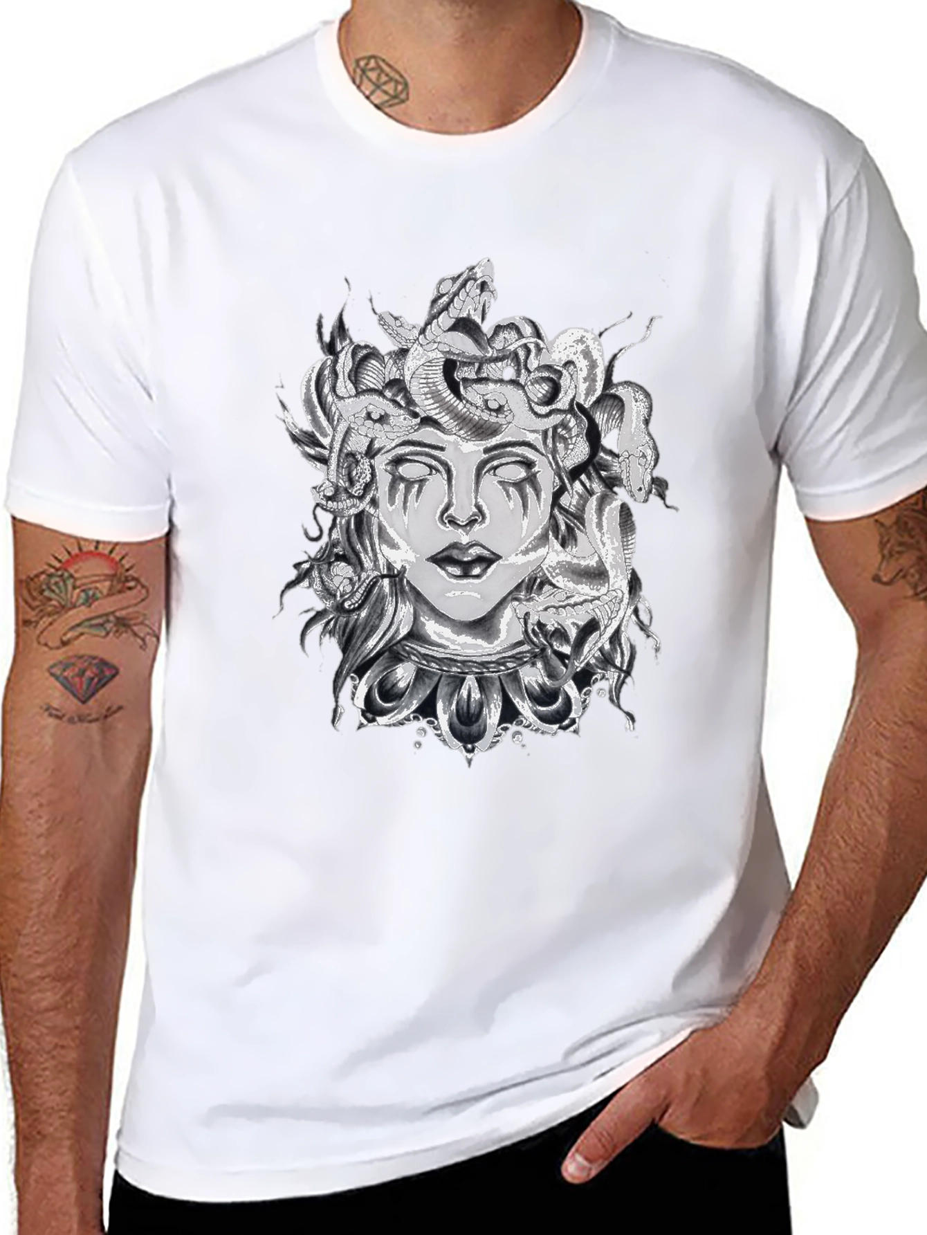 Medusa Graphic Black T-Shirt