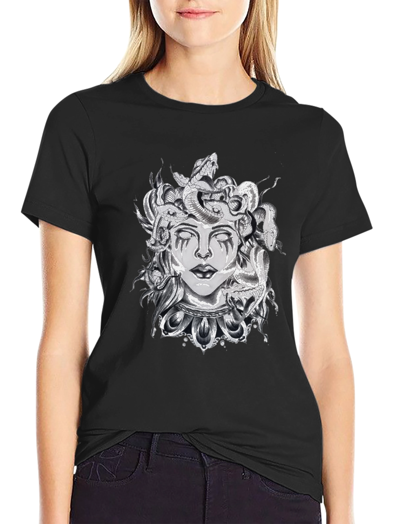 Medusa Graphic Black T-Shirt
