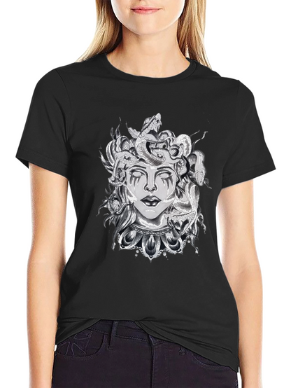 Medusa Graphic Black T-Shirt