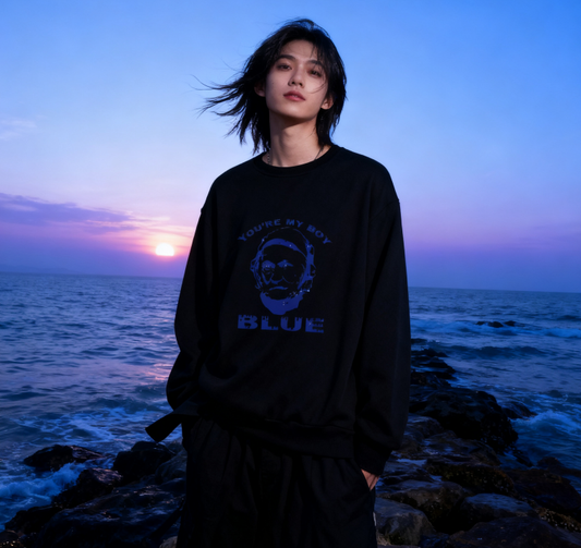 Playful Old School "You're My Boy Blue" Fan Sweatshirt