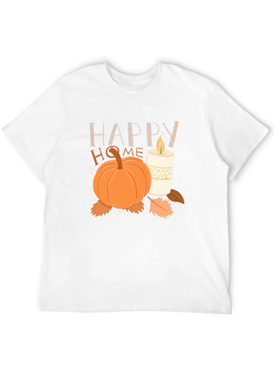 Happy Home Fall Graphic Tee - Cozy Autumn Vibes