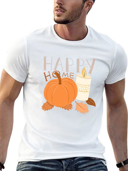 Happy Home Fall Graphic Tee - Cozy Autumn Vibes