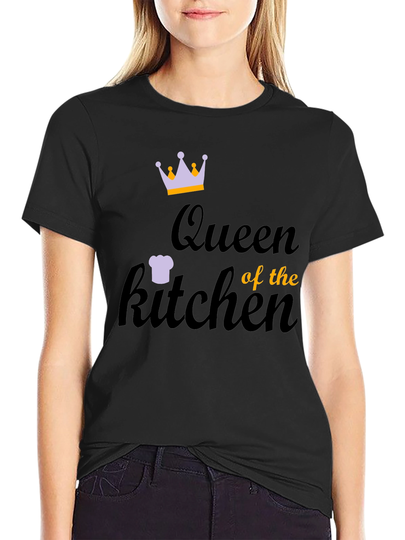 Queen of the Kitchen Black T-Shirt