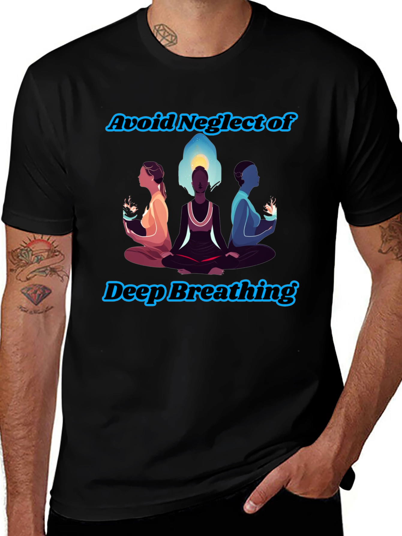 Zen Breathing T-Shirt - Avoid Neglect
