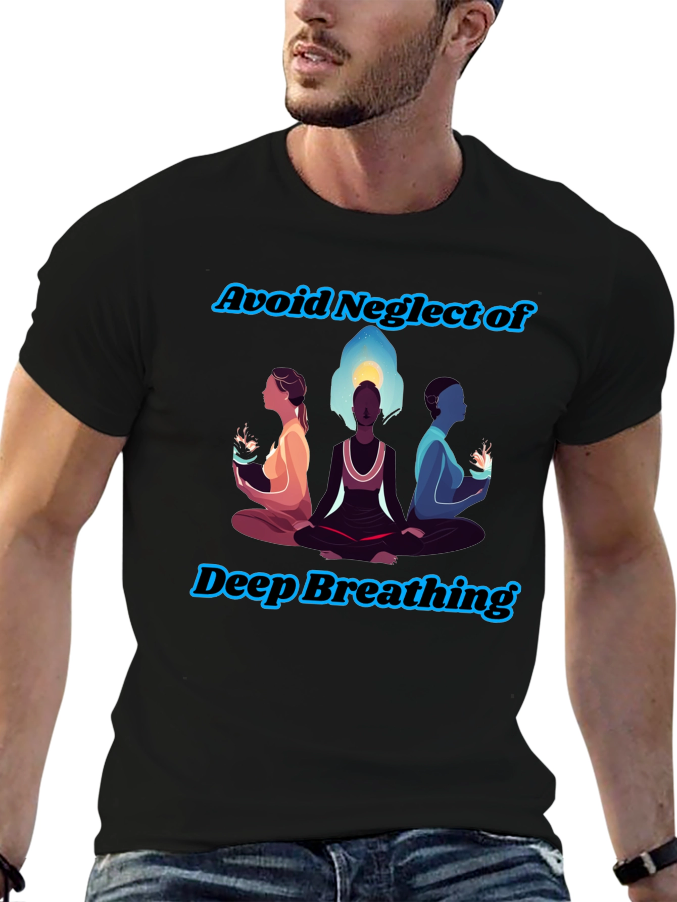 Zen Breathing T-Shirt - Avoid Neglect