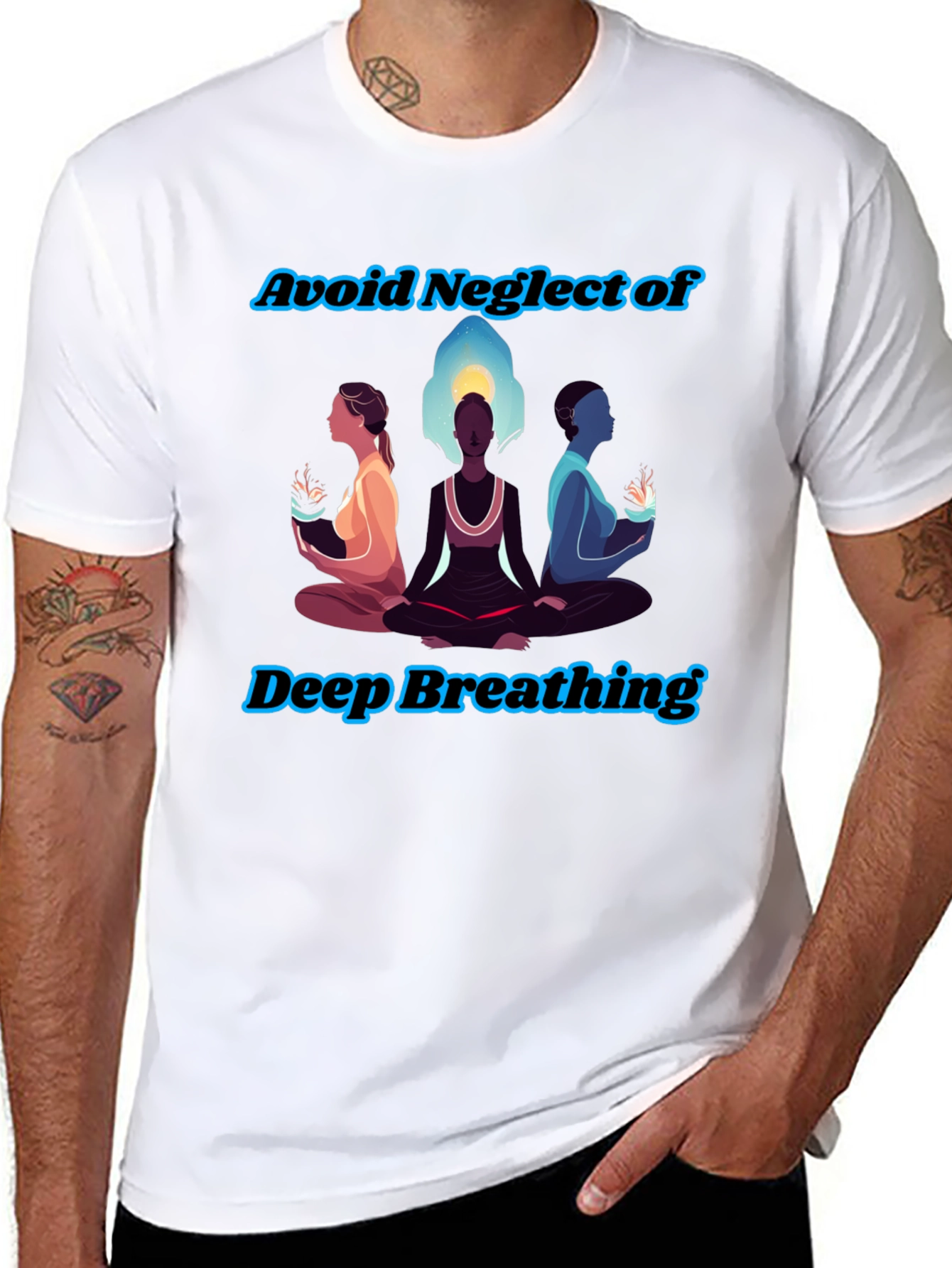Zen Breathing T-Shirt - Avoid Neglect