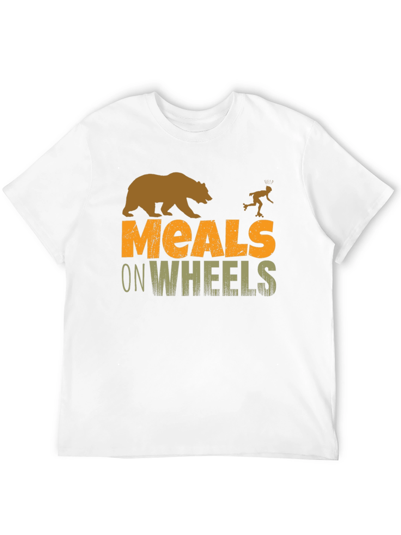 Meals on Wheels Bear Humor Graphic T-Shirt