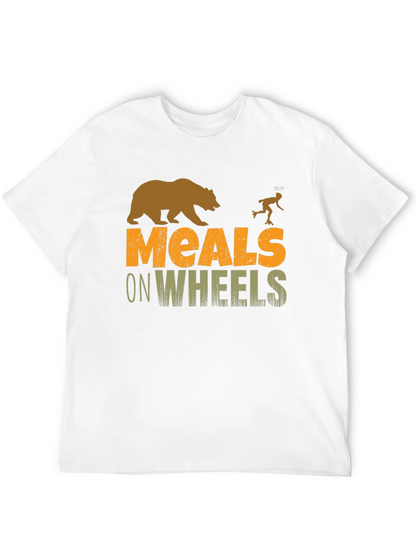 Meals on Wheels Bear Humor Graphic T-Shirt