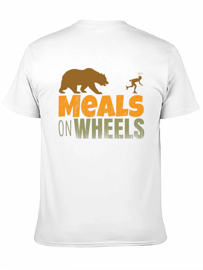 Meals on Wheels Bear Humor Graphic T-Shirt