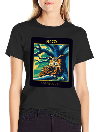 Flaco Owl Memorial Graphic T-Shirt