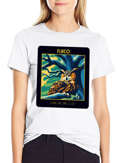 Flaco Owl Memorial Graphic T-Shirt