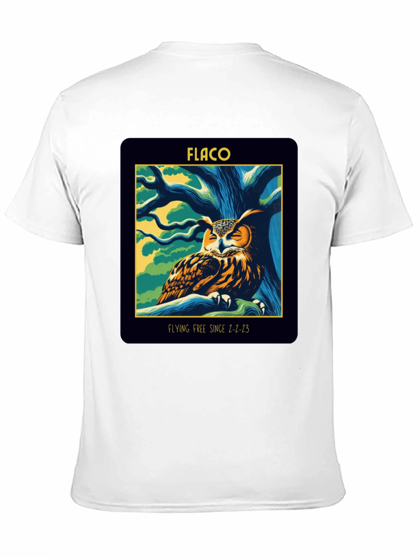 Flaco Owl Memorial Graphic T-Shirt
