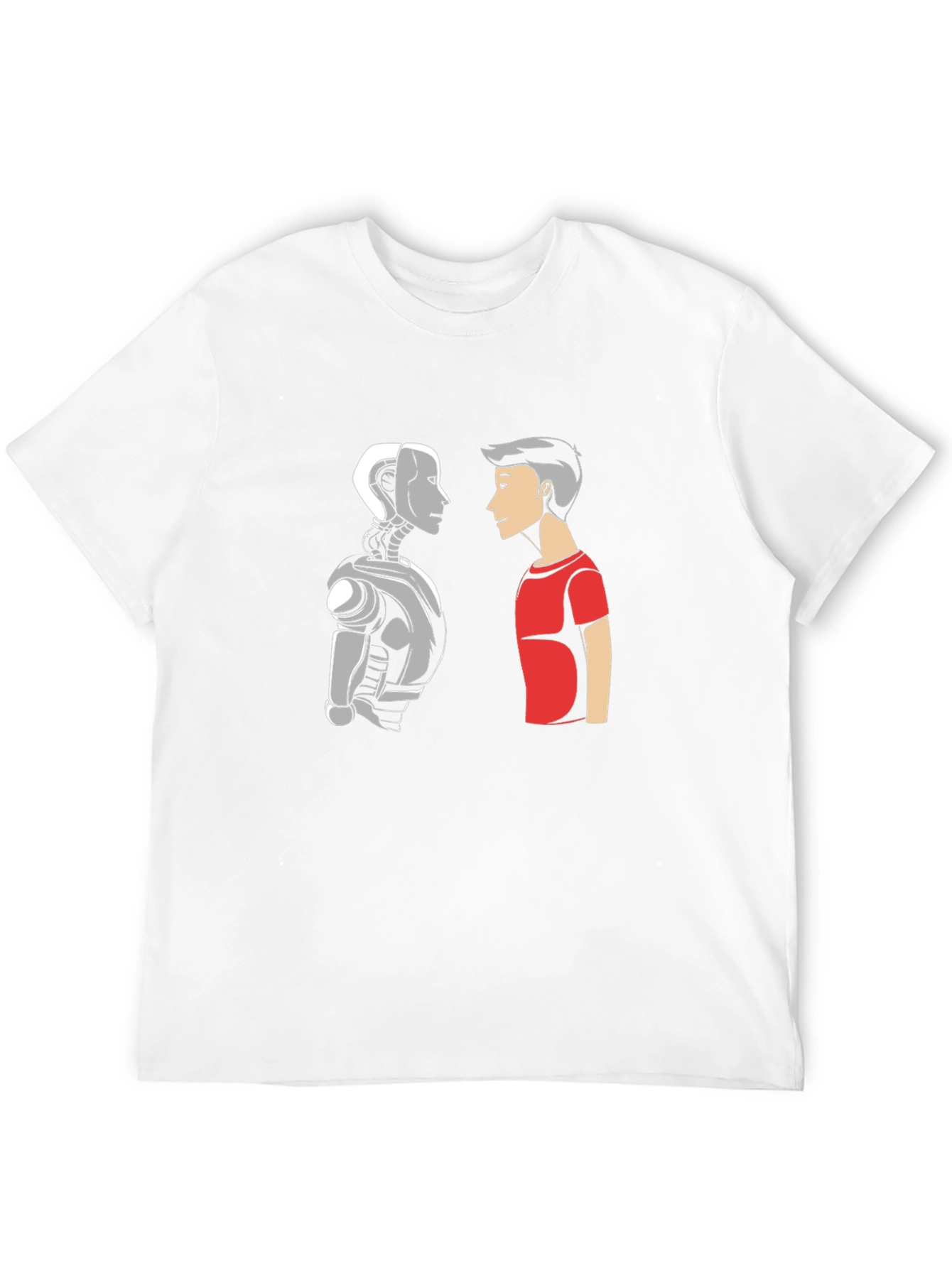 Robot vs Human Graphic T-Shirt