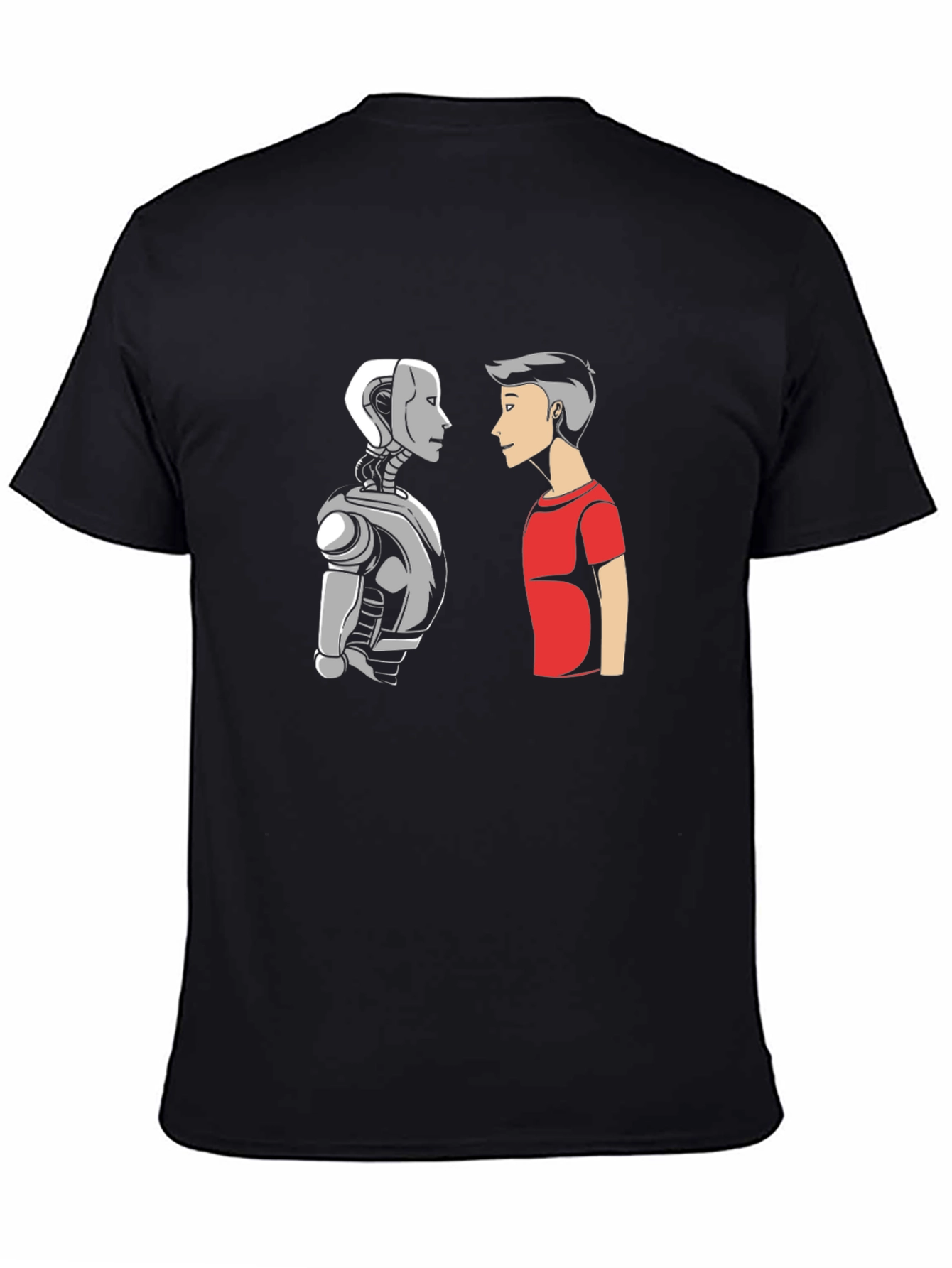 Robot vs Human Graphic T-Shirt