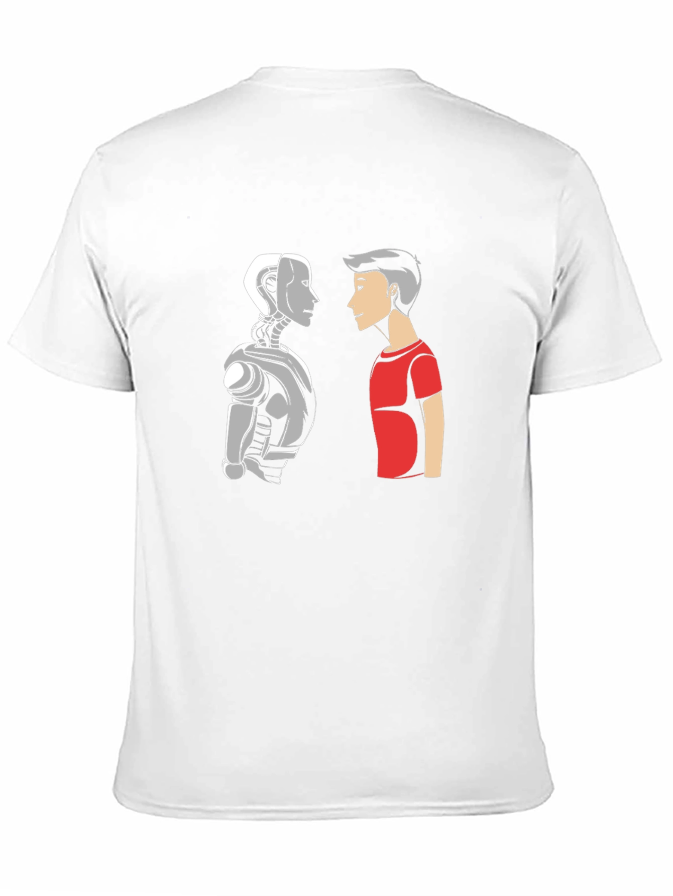 Robot vs Human Graphic T-Shirt