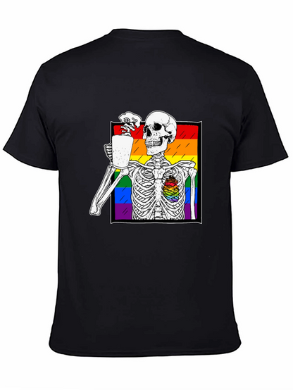 Rainbow Skeleton Coffee T-Shirt