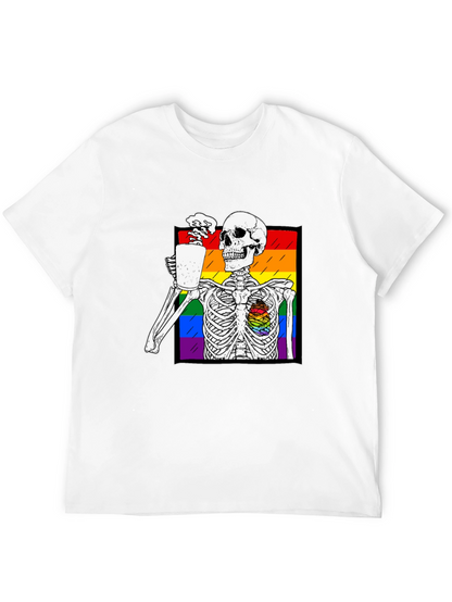 Rainbow Skeleton Coffee T-Shirt